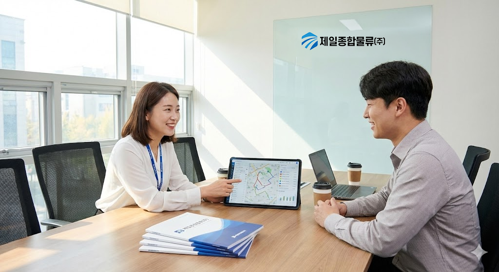 전문적인 상담을 받고 있는 예비 기사님과 관리자 모습